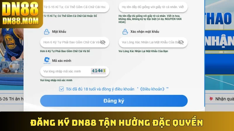 Đăng ký DN88 tận hưởng đặc quyền