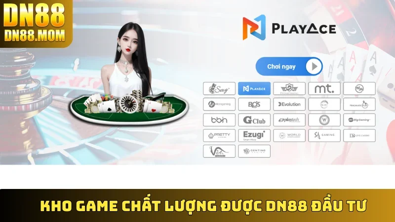 Kho game chất lượng được DN88 đầu tư