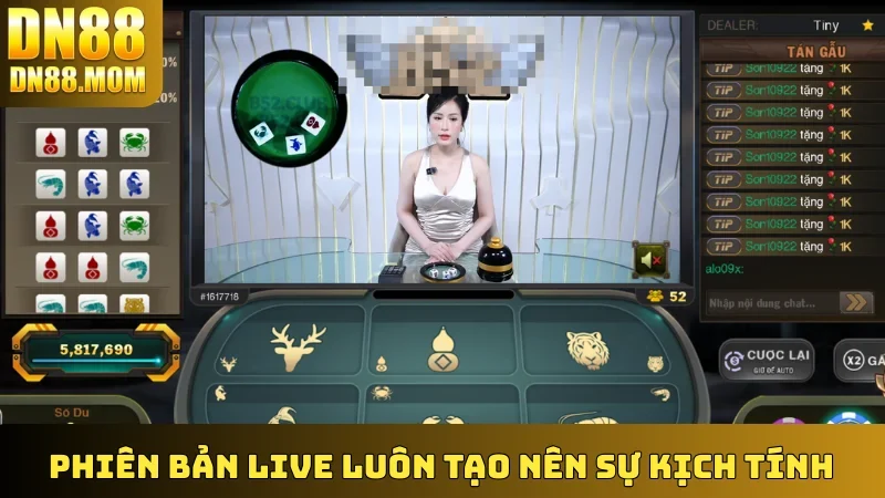 Phiên bản live luôn tạo nên sự kịch tính